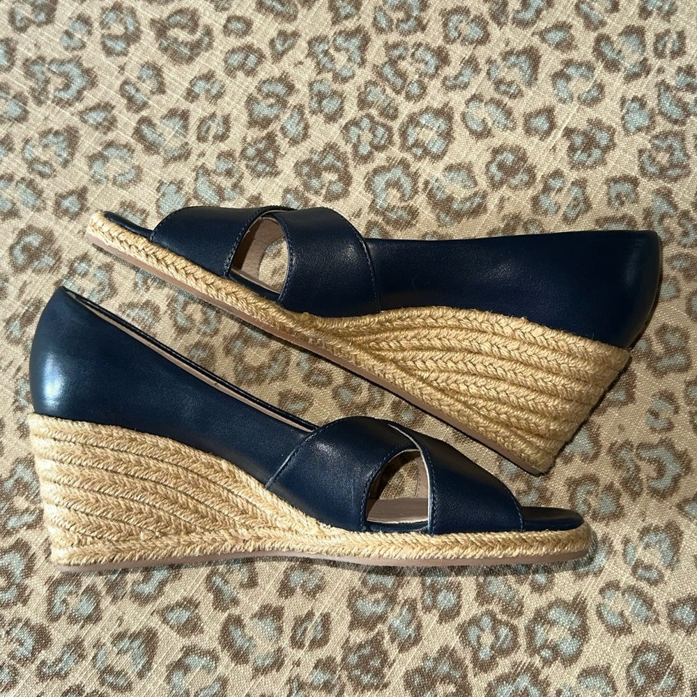 EUC JACK ROGERS Wedge Espadrille 7M